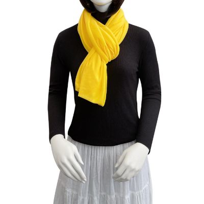 Wrapables Soft Jersey Knit Infinity Scarf, Yellow Image 3