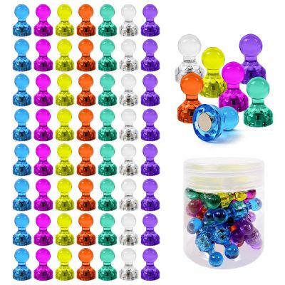 Wrapables Strong and Colorful Push Pin Magnets (56pcs) Image 1