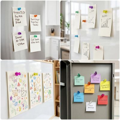 Wrapables Strong and Colorful Push Pin Magnets (56pcs) Image 3