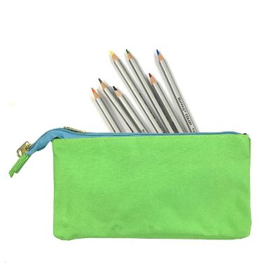 Wrapables Three Layer Multifunctional Pencil Case Cosmetic Bag, Green Image 3