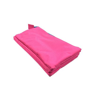 Wrapables Three Layer Multifunctional Pencil Case Cosmetic Bag, Pink Image 2