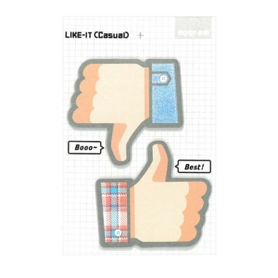 Wrapables Thumbs Up Thumbs Down Sticky Notes (Set of 2) Image 1