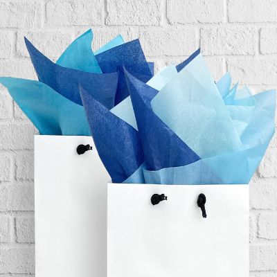 Wrapables Tissue Paper 20 x 28 Inch (60 Sheets), Blue Image 2