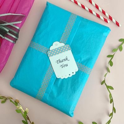 Wrapables Tissue Paper 20 x 28 Inch (60 Sheets), Blue Image 3