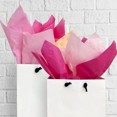 Wrapables Tissue Paper 20 x 28 Inch (60 Sheets), Pink Image 2