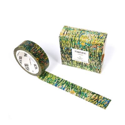 Wrapables&#174; Van Gogh Inspired Washi Masking Tape, Farmhouses in Wheat Field Near Arles Image 1