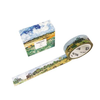 Wrapables&amp;#174; Van Gogh Inspired Washi Masking Tape, Wheat Fields Image 1
