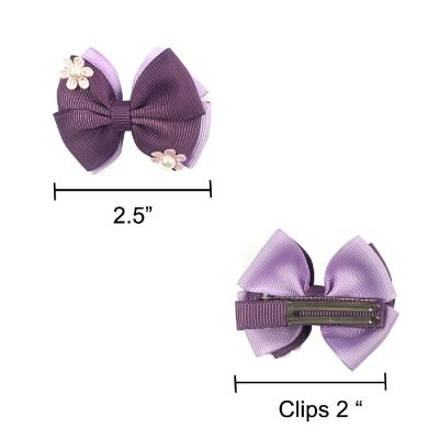 Wrapables Vibrant Bows Hair Clips and Hair Ties (Set of 12) Image 2