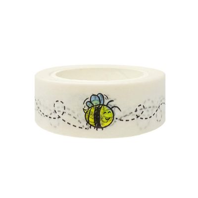 Wrapables Washi Masking Tape, 15mm x 10M, Buzzing Bees Image 1