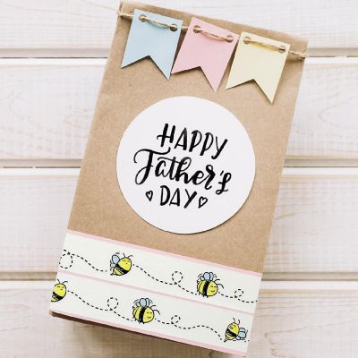 Wrapables Washi Masking Tape, 15mm x 10M, Buzzing Bees Image 3