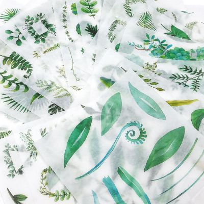 Wrapables Washi Scrapbooking Stickers Box Set, Green Plants (20 sheets) Image 2
