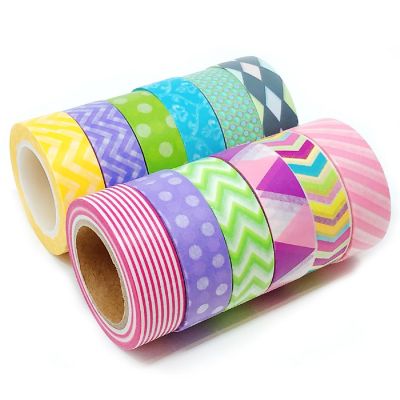 Wrapables Washi Tapes Decorative Masking Tapes, Set of 12, ADSET13 Image 1