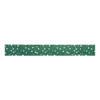 Wrapables Washi Tapes Decorative Masking Tapes, Snow on Shiny Green Image 1