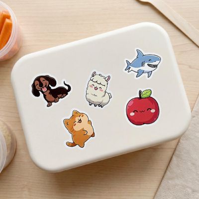 Wrapables Waterproof Vinyl Stickers, 108pcs, Cute Stuff Image 2