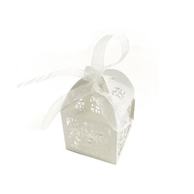Wrapables White Love Birds Wedding Party Favor Boxes Gift Boxes with Ribbon (Set of 50) Image 1
