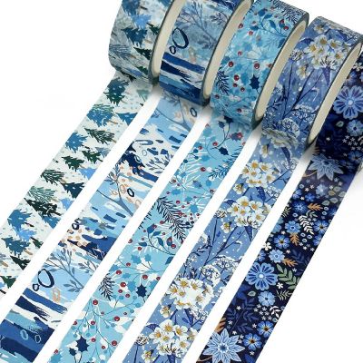 Wrapables Winter Season Washi Set, 10Pc Blue Winter Image 2