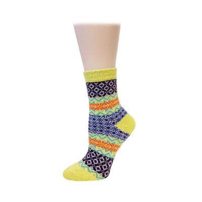 Wrapables Women'S Thick Winter Warm Wool Socks (Set Of 5), Boho Image 3