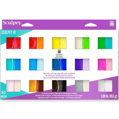 XSculpey III: Sampler Pack - (30) 1oz Packs Image 1