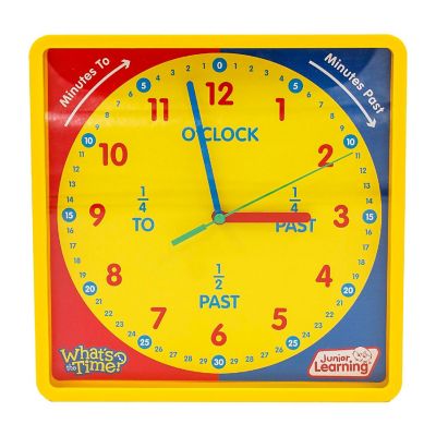 XWhat's The Time Classroom Clock Educational Toy Image 1