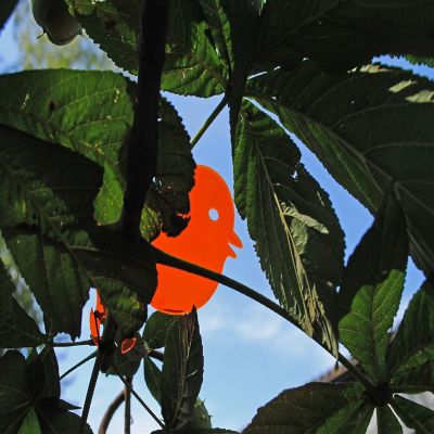 XXD's Astwart Bird Feeding Station/ Tree decor- Orange w/ Shining Edge Image 2