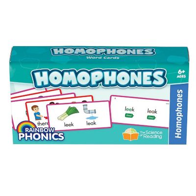 XXJunior Learning: Rainbow Phonics Homophones Word Flash Cards Image 1
