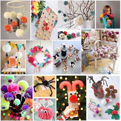 Yarn Ball Winder Easy to Set Up and Use - Hand Operated Yarn Winder 3.5 Ounce Capacity +1 Set 4 Size Pompom Maker +20 PCS Needle Button Set + 1 PCS Scissors Image 2