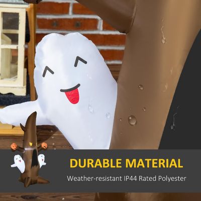 Yeah Depot - 5' Halloween Inflatable Ghost Tree With Pumpkins &amp; Led Lights Image 3