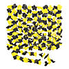 Yellow & Black Hawaiian Flower Polyester Leis - 12 Pc. Image 1