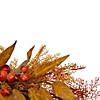 Yellow and Orange Berry and Leaves Fall Harvest Artificial Wreath - 24-Inch  Unlit Image 3