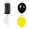 Yellow, Black & White Latex Balloon Bouquet - 37 Pc. Image 1