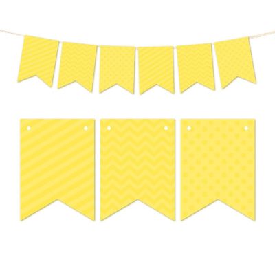 Yellow Bunting Banner 9ft Image 1
