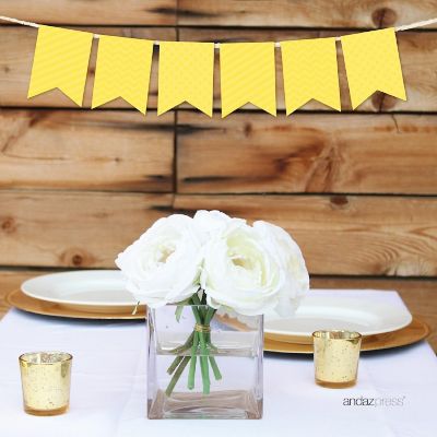 Yellow Bunting Banner 9ft Image 1