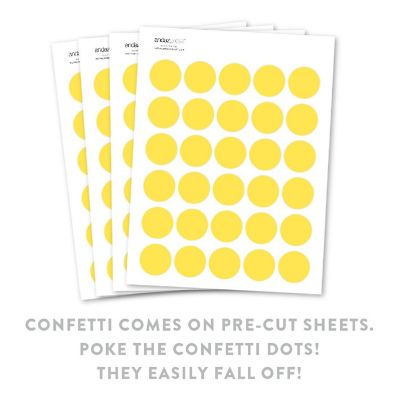 Yellow Confetti 180-Pack Image 1