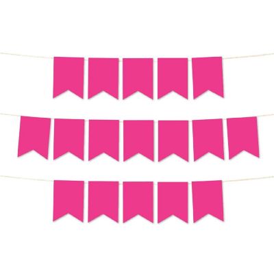 Yellow Pennant Banner - 4 x 5.5 Inch Image 1
