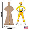 Yellow Power Ranger Life-Size&#160;Cardboard&#160;Cutout Stand-Up Image 1