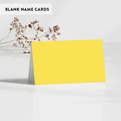 Yellow Table Tent Place Cards 20-Pack Image 2
