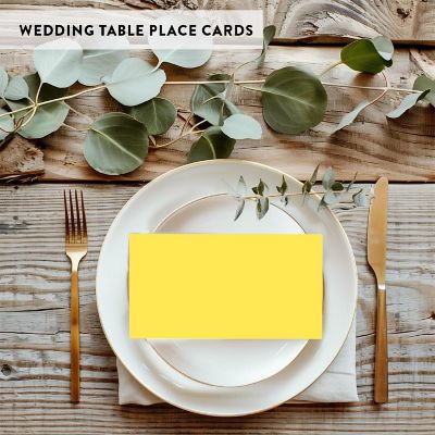 Yellow Table Tent Place Cards 20-Pack Image 3