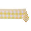 Yellow-White Checkers Tablecloth 52X52 Image 1
