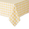 Yellow-White Checkers Tablecloth 52X52 Image 1