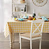 Yellow-White Checkers Tablecloth 52X52 Image 2