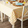 Yellow-White Checkers Tablecloth 52X52 Image 3
