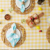 Yellow-White Checkers Tablecloth 52X52 Image 4