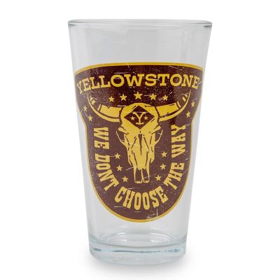 Yellowstone "We Don't Choose The Way" Pint Glass  Holds 16 Ounces Image 1
