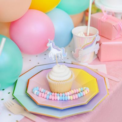 Yes Way, Ombre Large Plates (10 per pack) Image 1