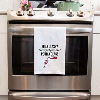 Yoga Class Kitchen Towel, 1 Pack Image 2