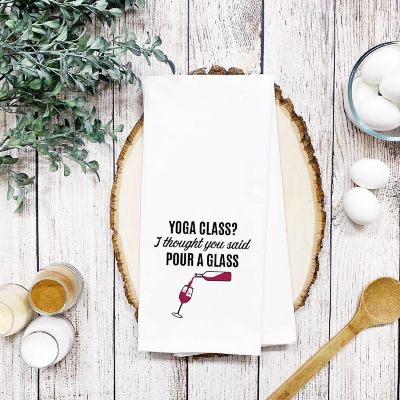Yoga Class Kitchen Towel, 1 Pack Image 3
