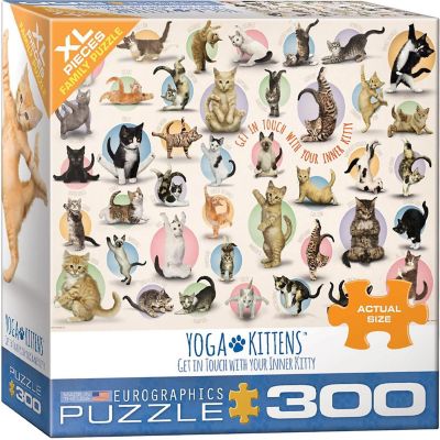 Yoga Kittens 300 Piece XL Jigsaw Puzzle Image 1
