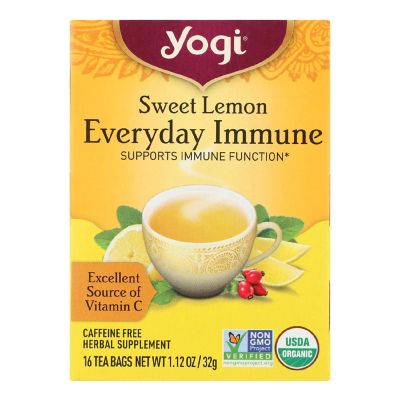 Yogi - Tea Lemon Evdy Immune - Case of 6-16 BAG Image 1