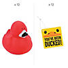 You&#8217;ve Been Ducked Flamingo Ducks Kit for 12 Image 1