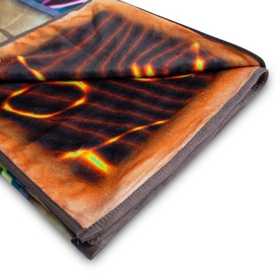 Yu-Gi-Oh! Dark Magician Card Fleece Throw Blanket  45 x 60 Inches Image 2